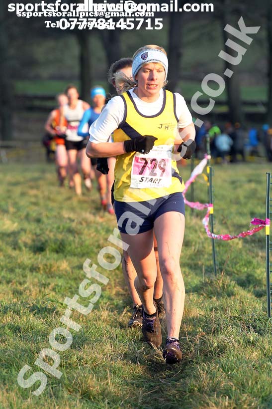Senior womens cross country, 2019 North Eastern Cross Country Champs., Alnwick, Northumberland.  Photo: David T. Hewitson/Sports for All Pics